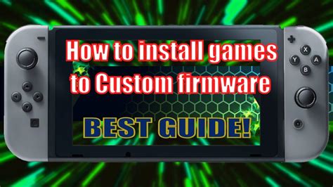 How To Install Switch Games Onto Atmosphere Custom Firmware Youtube