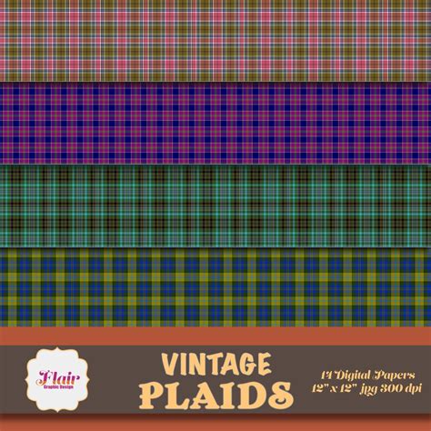 Vintage Plaids Digital Paper Gentleman Paper Boy Paper Man Etsy