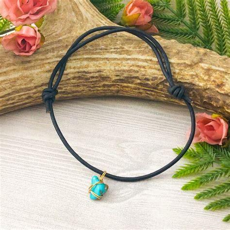 Leather Anklet Etsy