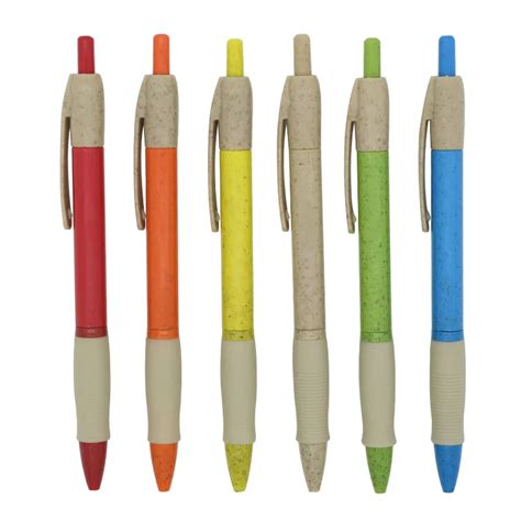 Biodegradable Recyclable Eco Friendly Wheat Straw Promotional Ballpoint