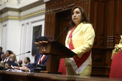 Peru President Dina Boluarte Calls For Broadest Unity A Truce To