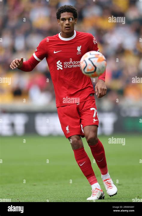 Liverpools Jarell Quansah During The Premier League Match At Molineux