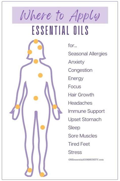 Where To Apply Essential Oils On The Body One Essential Community