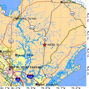 Huger, South Carolina (SC) ~ population data, races, housing & economy