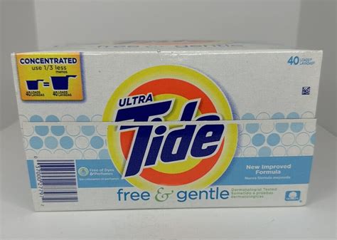 Ultra Tide Free Gentle Powder Laundry Detergent Oz Loads New