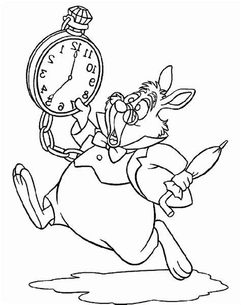 Alice In Wonderland Printable Coloring Pages
