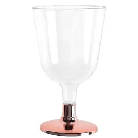 Kieliszki Do Wina Plastikowe Chrom Rose Gold 6szt 13432913905 Allegro Pl