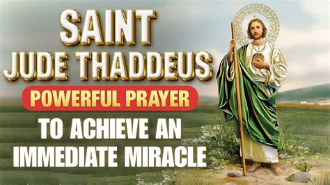 🛑powerful Saint Jude Prayer For A Miracle For Urgent Needs Youtube