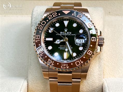 Rolex Gmt Master Ii Rootbeer 18k Rose Gold Oriental Horology