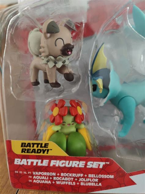 Mavin Vaporeon Rockruff Belossom Pokemon Battle Feature Figures