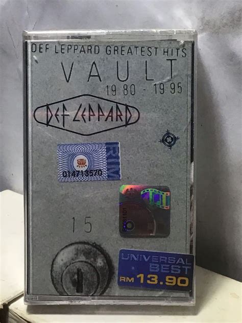 Vintage Cassette Tape Def Leppard Vault Greatest Hits Oop Kaset Nos New Sealed Anubis 80s