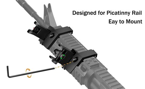 Amazon RTMGOB 45 Degree Offset Iron Sights Canted Flip Up Sights