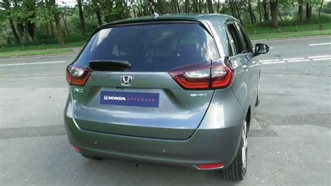 Honda Jazz Hybrid 1 5 Ex Cvt Finished In Shining Grey Video Walkaround Youtube