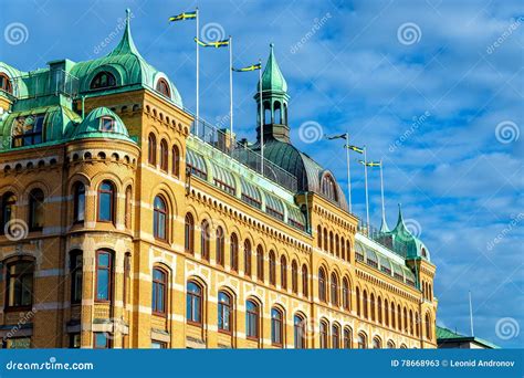 Building In The Historic Centre Of Gothenburg Sweden Stock Image