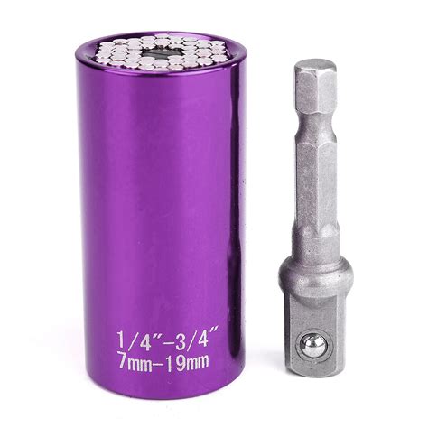 7-19mm universal socket adapter wrench sleeve with power drill adapter tool Sale - Banggood.com