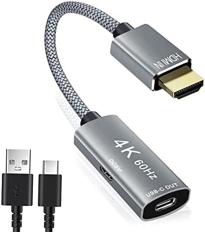 Adapter Kabla Hdmi M Ski Na Usb C E Ski Z Kablem Zasilaj Cym Micro Usb