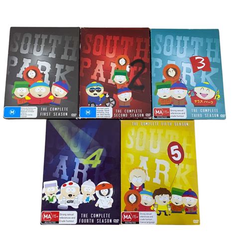 South Park Seasons 1 5 DVD Box Sets S