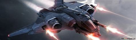 Star Citizen Fighter Ship 4K wallpaper download