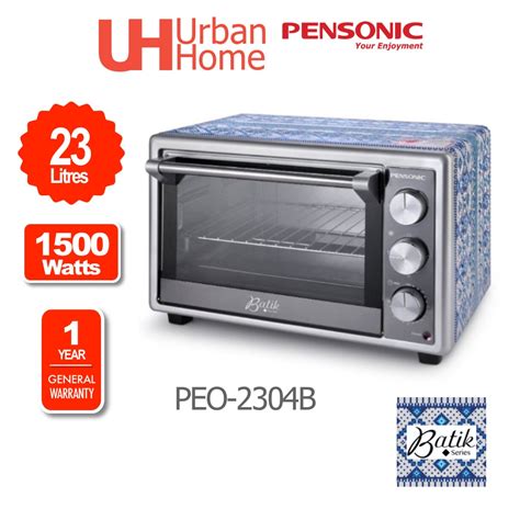 Pensonic Batik Series Electric Oven 23l Peo 2304b Shopee Malaysia