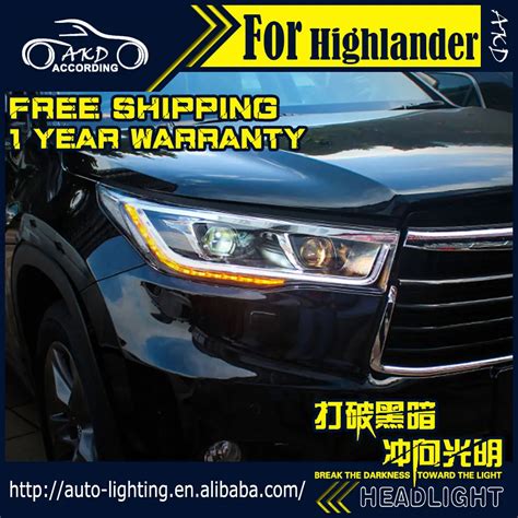 AKD Car Styling Head Lamp For Toyota Highlander Kluger LED Headlight