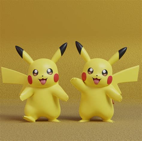 Fichier Stl Pokemon Pikachu Avec Posesplan Imprimable En D