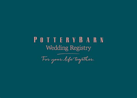 Pottery Barn - Wedding Registry Branding (Logo, Book) on Behance