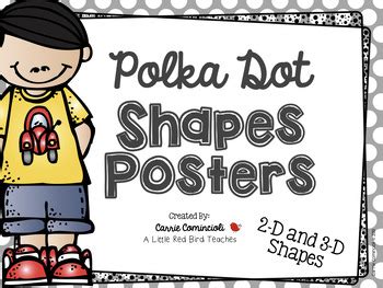 Polka Dot Shapes Posters by Carrie Comincioli | Teachers Pay Teachers