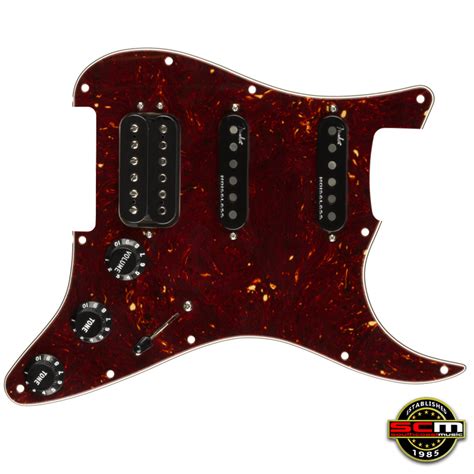 Fender Pre Wired Strat Pickguard Shawbucker Bridge Gen 4 Noiseless