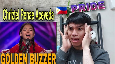 First Time Reaction To Chriztel Renae Aceveda Golden Buzzer By