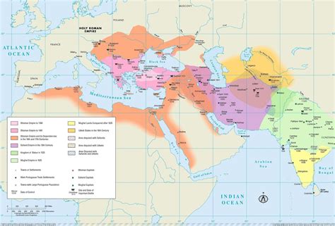 Pic Ottoman Empires Uzbek Mughal Safavid B My R Maps Favs