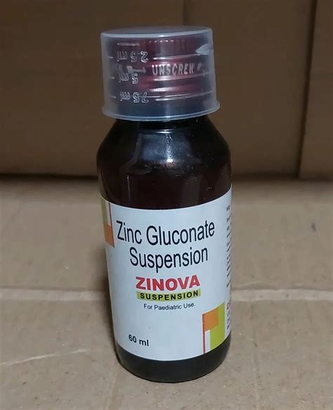 Syrup Zinc Gluconate Oral Solution For To Treat Pain 60 Ml At Rs 85