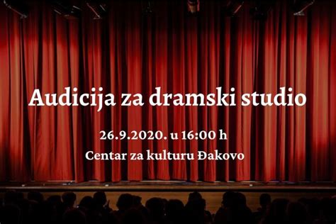 Audicija za nove članove dramskog studija Moje Đakovo