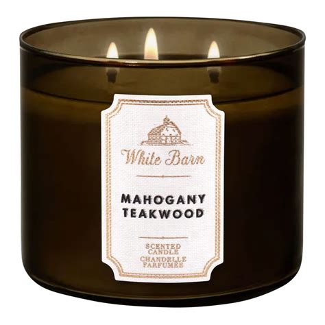 Buy Bath Body Works White Barn Mahogany Teakwood Scented Candle 411g