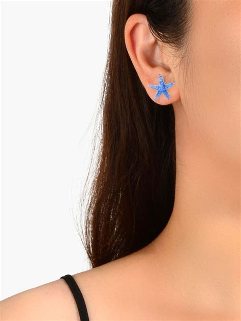 Starfish Stud Earrings SHEIN USA