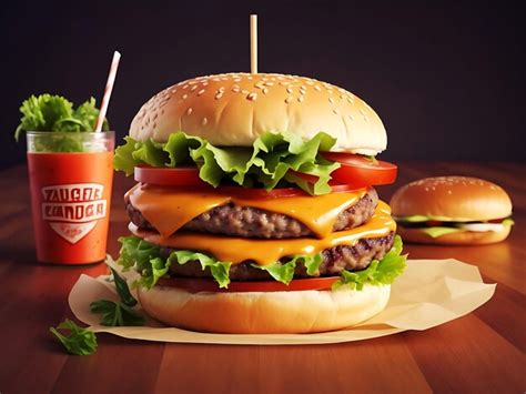 Premium Photo Healthy Food Fast Food And Burger
