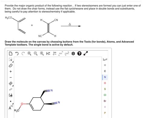 Solved Provide The Major Organic Product Of The Following Chegg