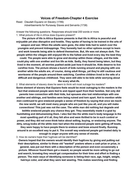 Voices Of Freedom Chapter 4 Exercise Voices Of Freedom Chapter 4