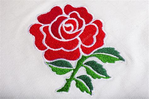 Red Rose Badge on an England Rugby Shirt – Stock Editorial Photo ...