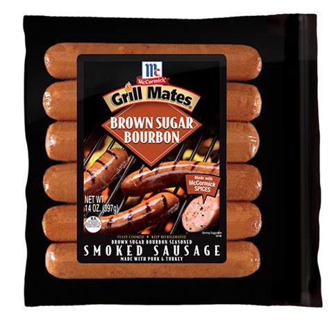 Mccormick® Grill Mates® Brown Sugar Bourbon Smoked Sausage Grill Mates