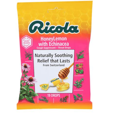 Ricola Honey Lemon With Echinacea 19ct