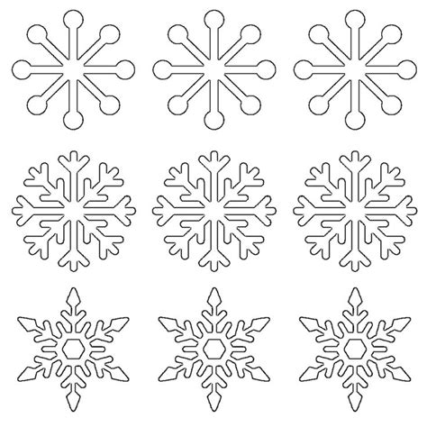 Snowflake Patterns Printable