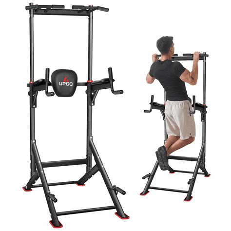 Upgo Adjustable Power Tower Lbs Max Weight Dip Station Pull Up Bar