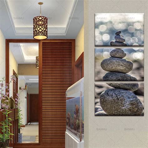 Buy Decoration For Living Room 3 Piece Stone Scenery