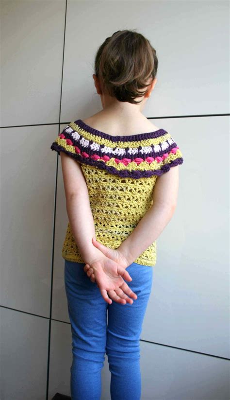 Crochet Pattern Crochet Girls Top Pattern Spring Summer Etsy