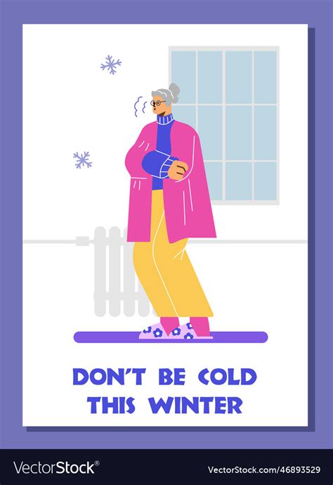 Cold Winter Survival Banner Or Poster Template Vector Image