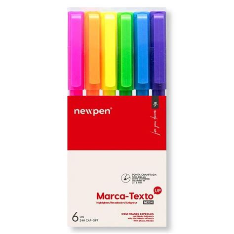 Kit Marca Texto Cores Pastel Newpen Frases Motivacionais