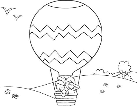 Dibujo De Globos Aerostaticos Para Colorear Dibujos Para Colorear