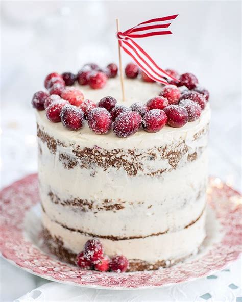 Spiced Cranberry Walnut Cake With Whipped Mascarpone Frosting Recipe By