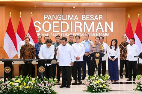 Presiden Resmikan Rumah Sakit Pusat Pertahanan Negara Dan Rumah