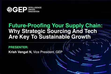 Future Proofing Your Supply Chain Why Strategic Sourcing And Tech Are